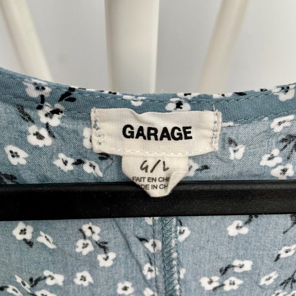 Garage - Jumpsuit - Size L - Light blue floral - EUC - Picture 2 of 4